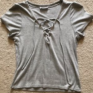 Shoelace crop top